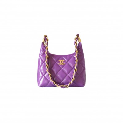 CHANEL MASTER 24A CHUNKY CHAIN HOBO UNDERARM BAG AS4922 (22.5*19.5*8.5cm)